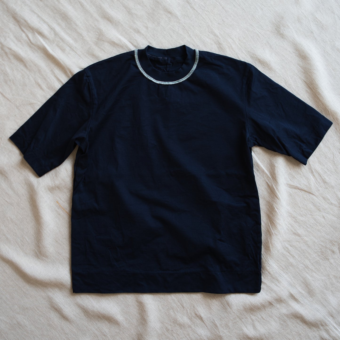 Prime Cotton Rim Regular T/Navy