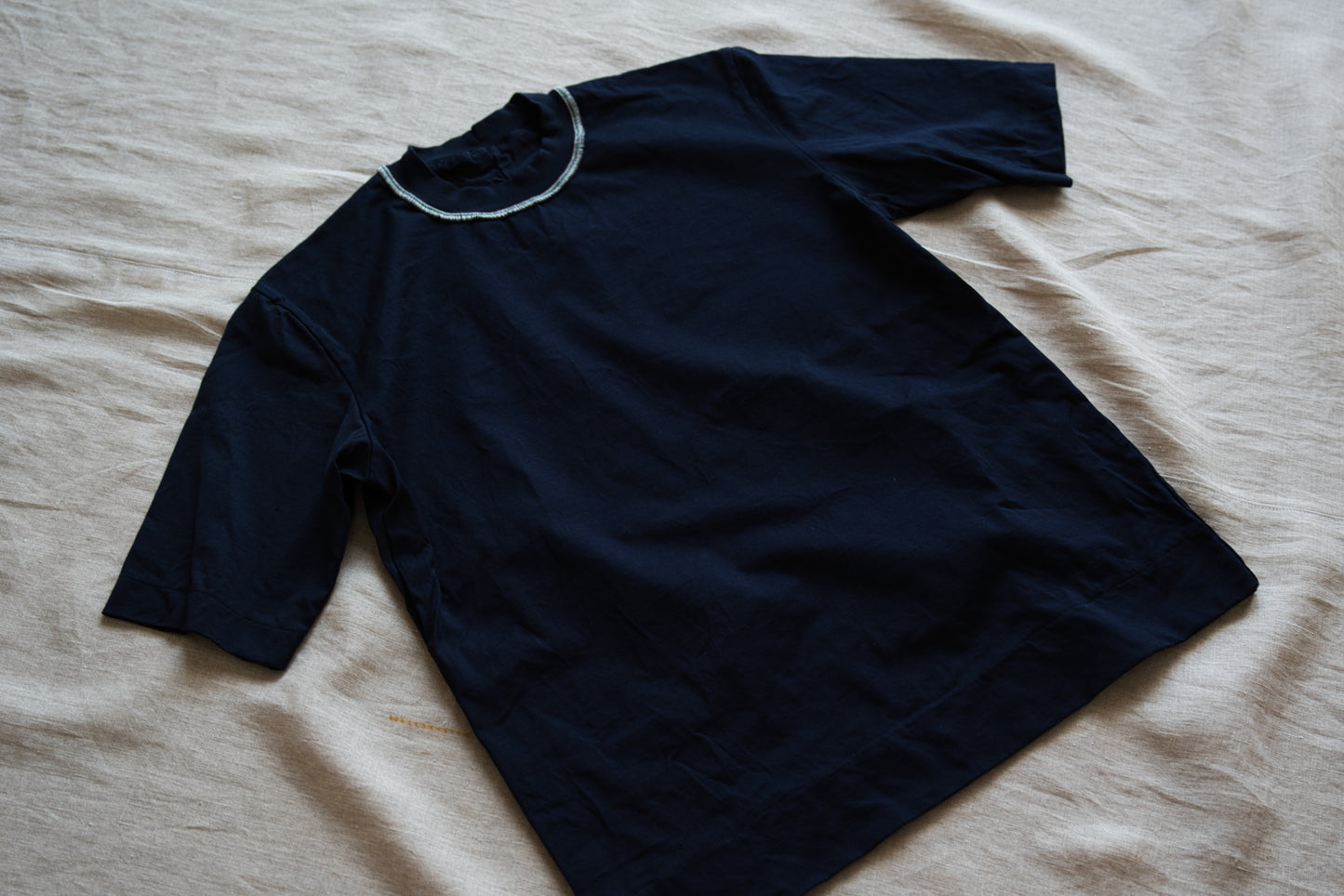 Prime Cotton Rim Regular T/Navy