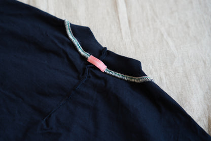 Prime Cotton Rim Regular T/Navy