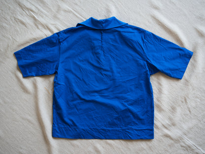 Prime Cotton V-neck Polo/Royal Blue