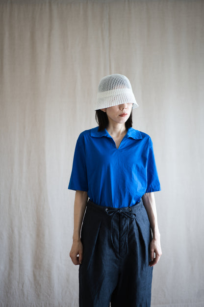 Prime Cotton V-neck Polo/Royal Blue