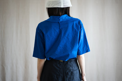 Prime Cotton V-neck Polo/Royal Blue