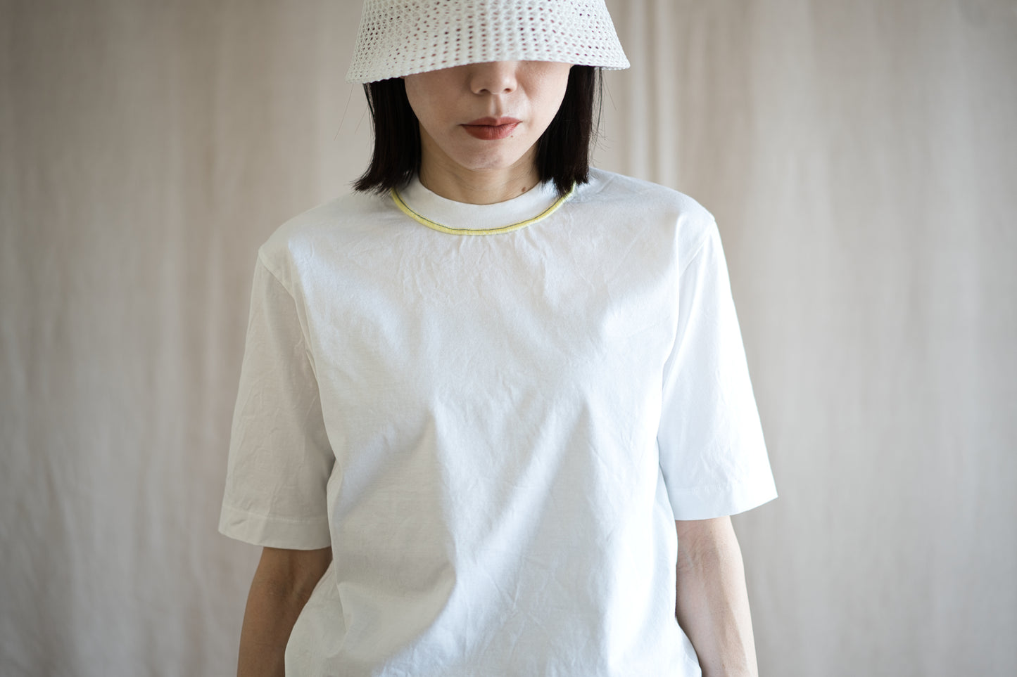 Prime Cotton Rim Regular T/White