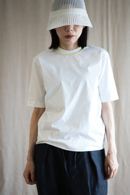 Prime Cotton Rim Regular T/White