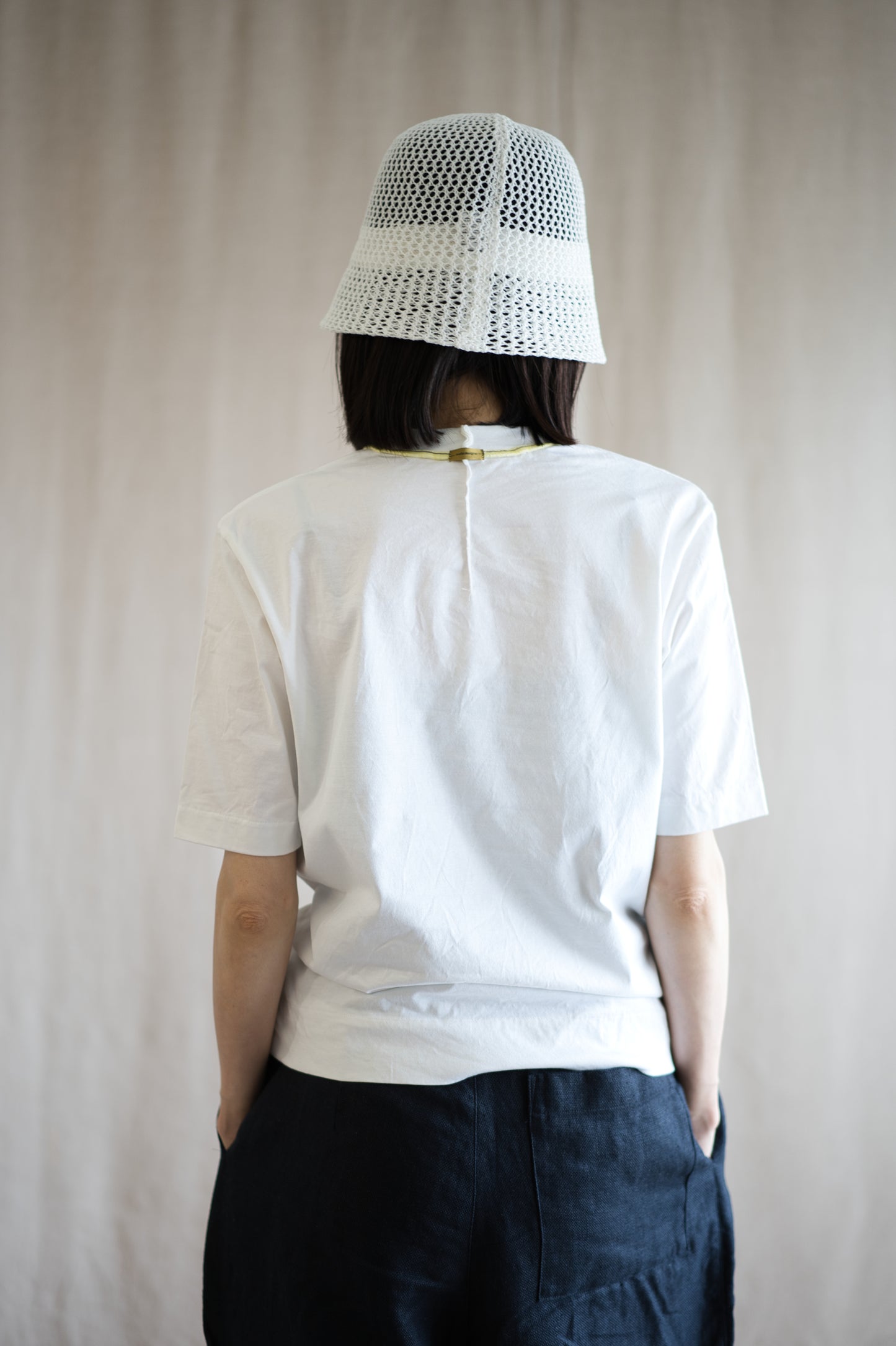 Prime Cotton Rim Regular T/White