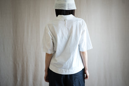 Prime Cotton V-neck Polo/White