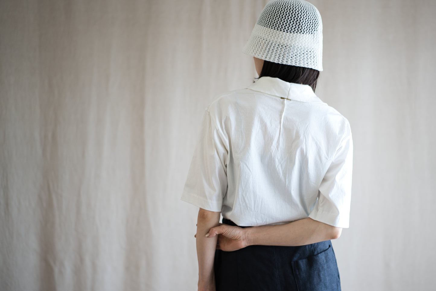 Prime Cotton V-neck Polo/White