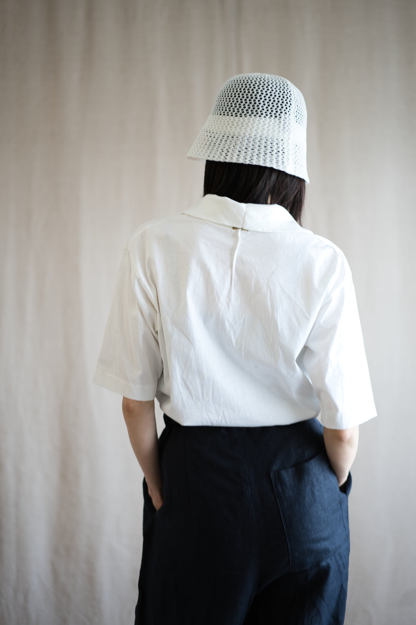 Prime Cotton V-neck Polo/White