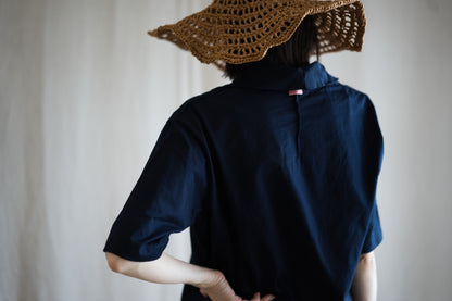 Prime Cotton V-neck Polo/Navy