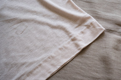 アイリッシュリネンリンガーT/Irish Linen Ringer T/Pinkish White - Purple