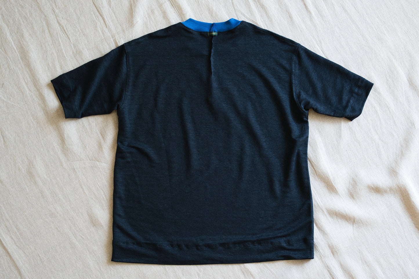 アイリッシュリネンリンガーT/Irish Linen Ringer T/Midnight Navy - Blue
