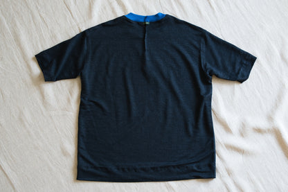 アイリッシュリネンリンガーT/Irish Linen Ringer T/Midnight Navy - Blue