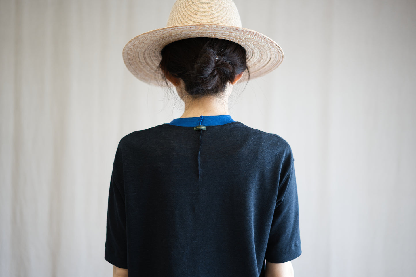 アイリッシュリネンリンガーT/Irish Linen Ringer T/Midnight Navy - Blue