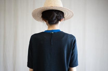 アイリッシュリネンリンガーT/Irish Linen Ringer T/Midnight Navy - Blue
