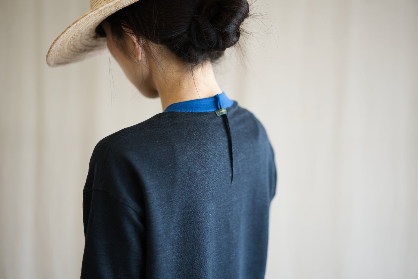 アイリッシュリネンリンガーT/Irish Linen Ringer T/Midnight Navy - Blue