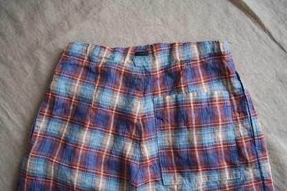 Normandy Linen Wide Pants/Multi Checkered