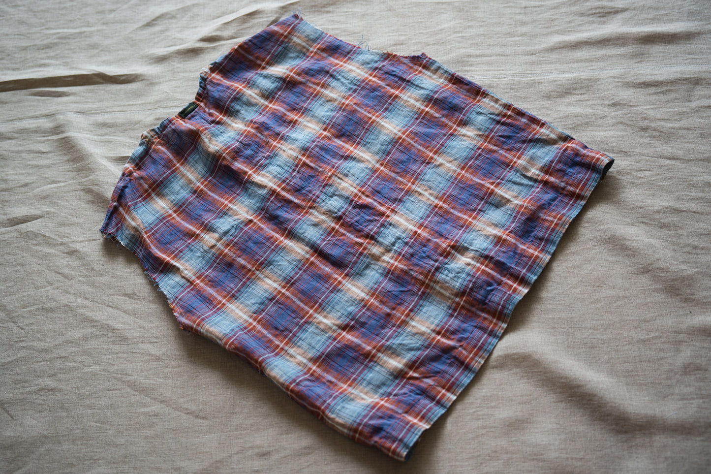 Normandy Linen Sleeveless Top/Multi Checkered