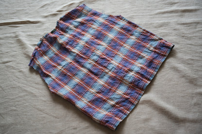 Normandy Linen Sleeveless Top/Multi Checkered