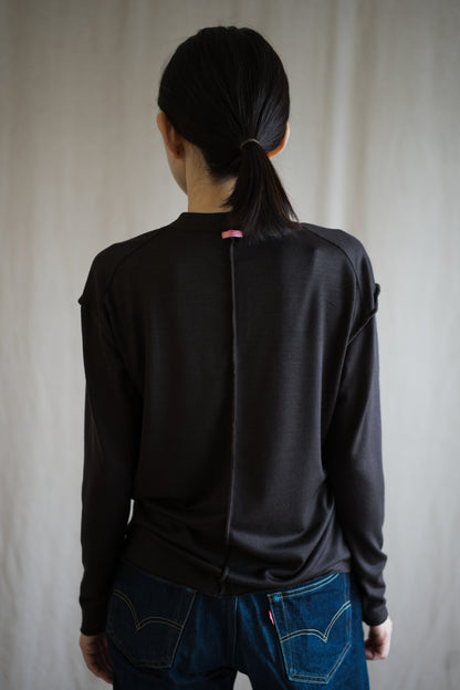 Superior Wool Out-seam TOP/Dark Chocolate