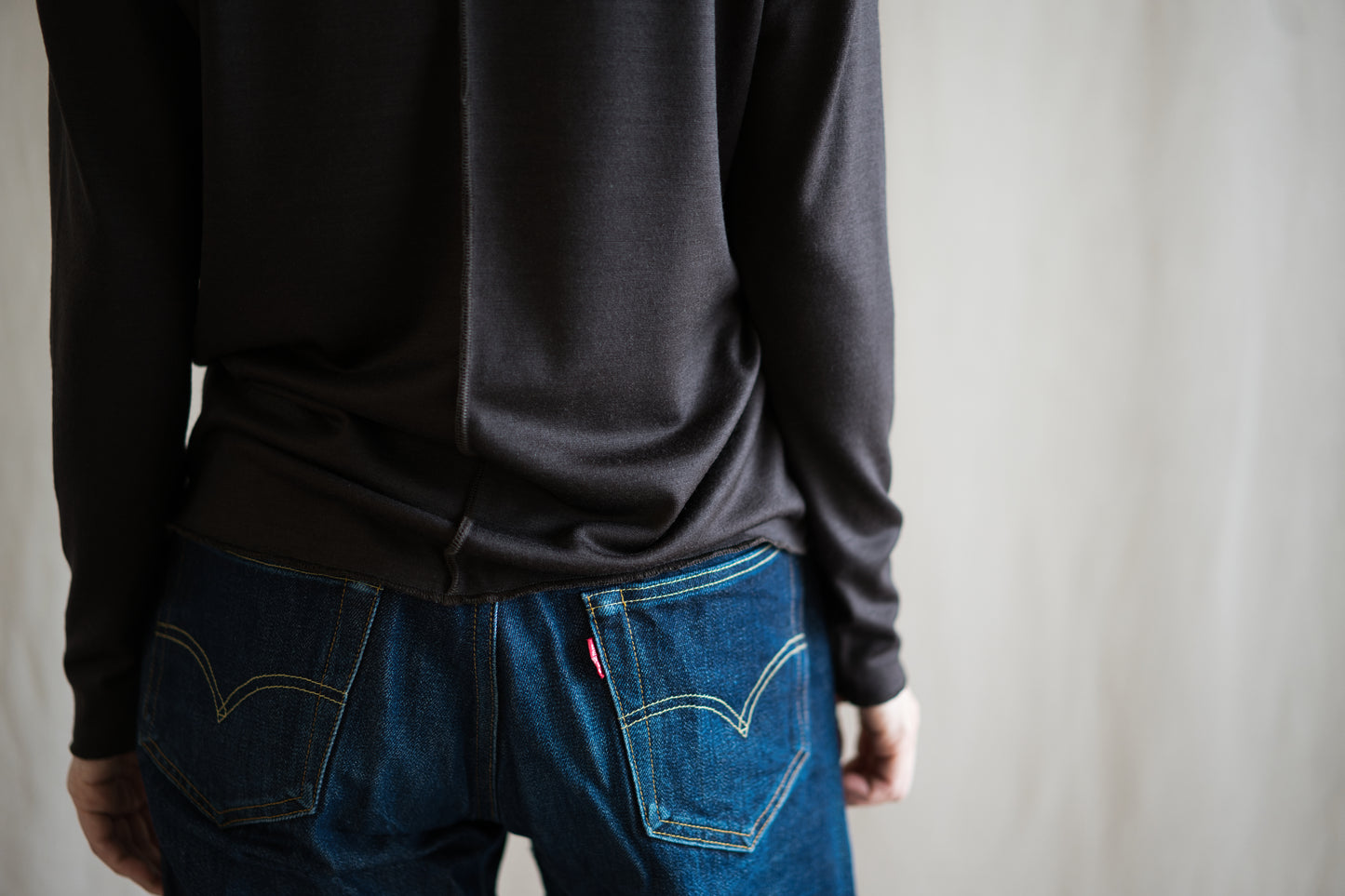 Superior Wool Out-seam TOP/Dark Chocolate
