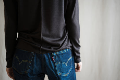 Superior Wool Out-seam TOP/Dark Chocolate
