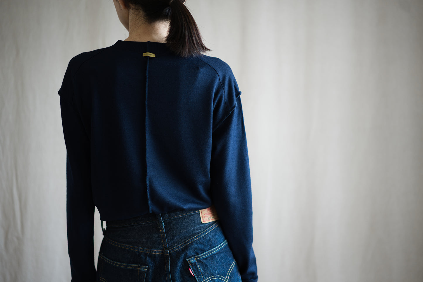 Superior Wool Out-seam TOP/Midnight Navy