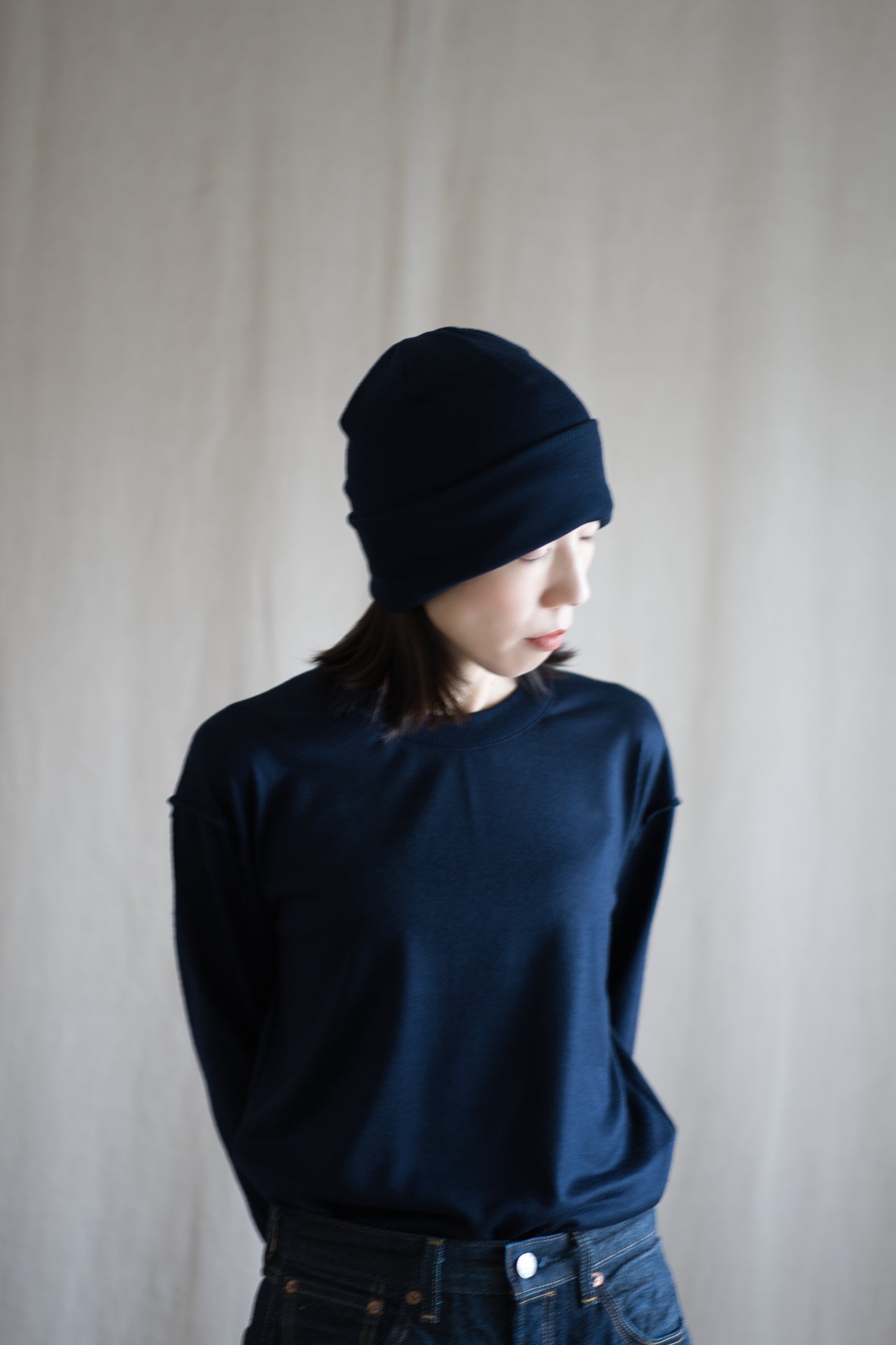 Superior Wool Out-seam TOP/Midnight Navy