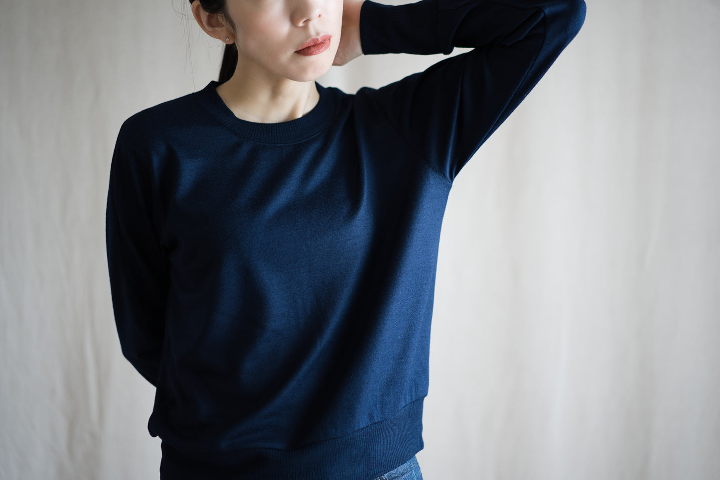 Superior Wool Crew-Neck/Midnight Navy