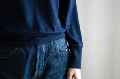 Superior Wool Crew-Neck/Midnight Navy