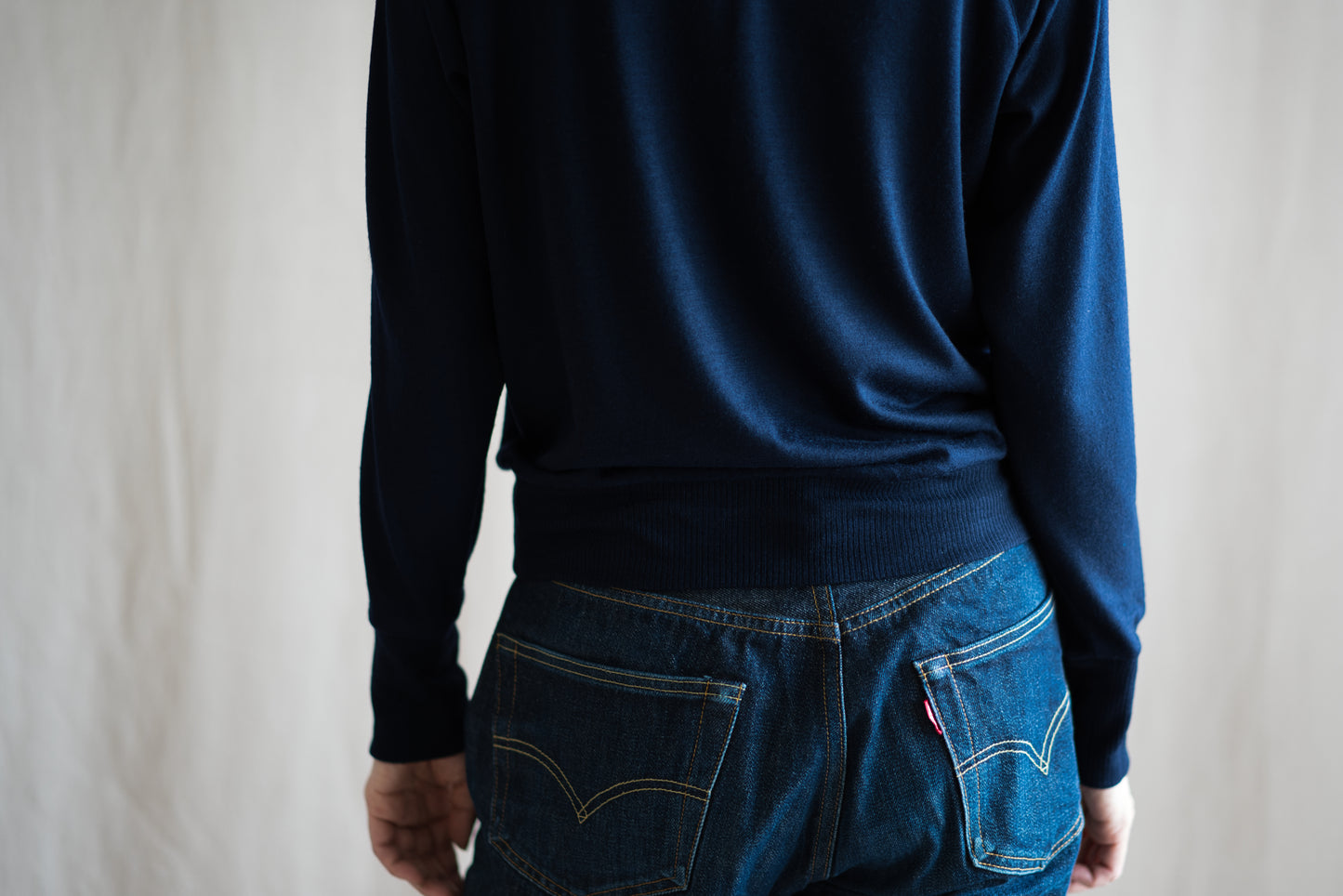 Superior Wool Crew-Neck/Midnight Navy