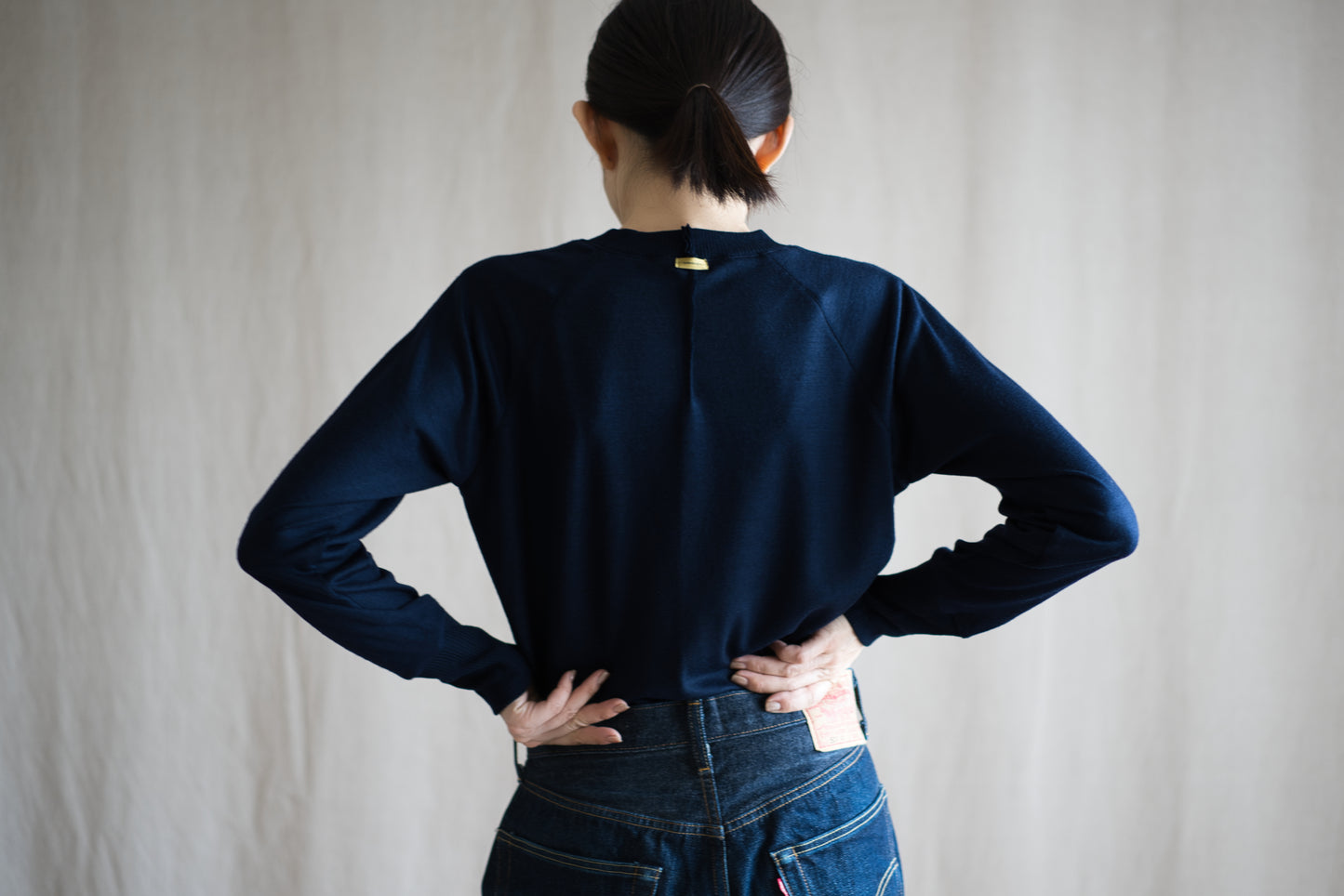 Superior Wool Crew-Neck/Midnight Navy