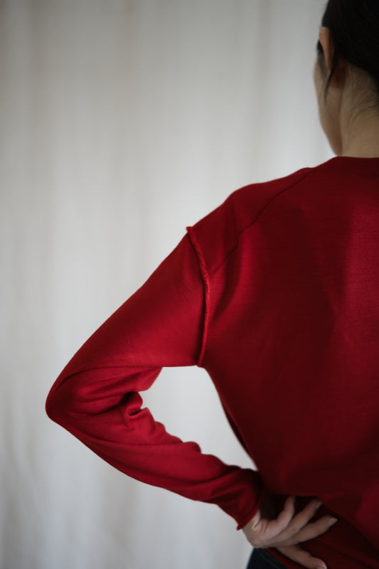 Superior Wool Out-seam TOP/Fresh Red