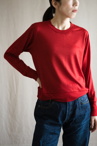 Superior Wool Crew-Neck/Fresh Red