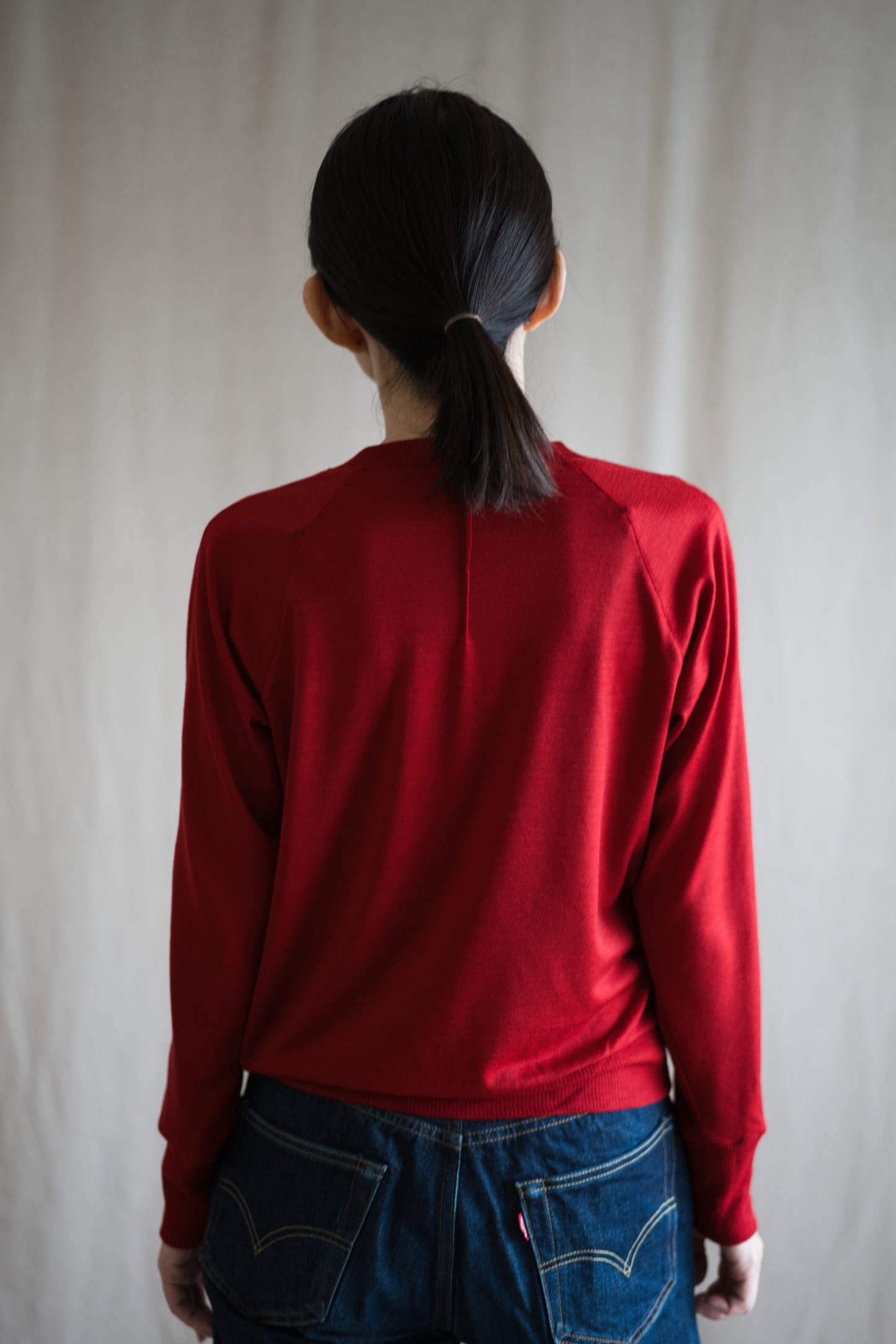 Superior Wool Crew-Neck/Fresh Red