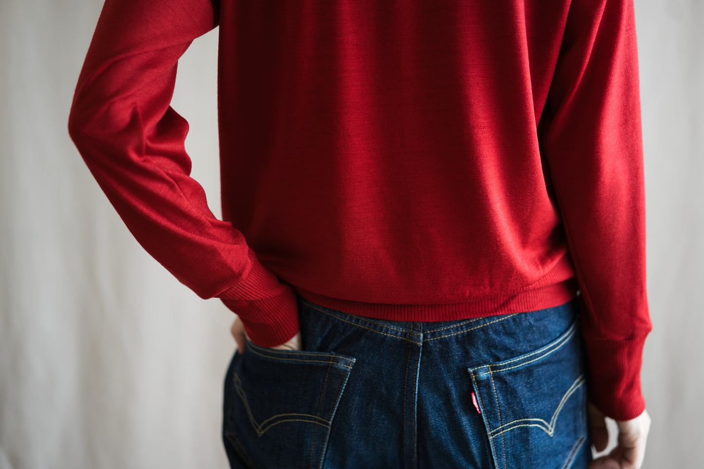 Superior Wool Crew-Neck/Fresh Red