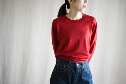 Superior Wool Crew-Neck/Fresh Red