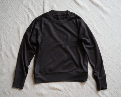 Superior Wool Crew-Neck/Dark Chocolate