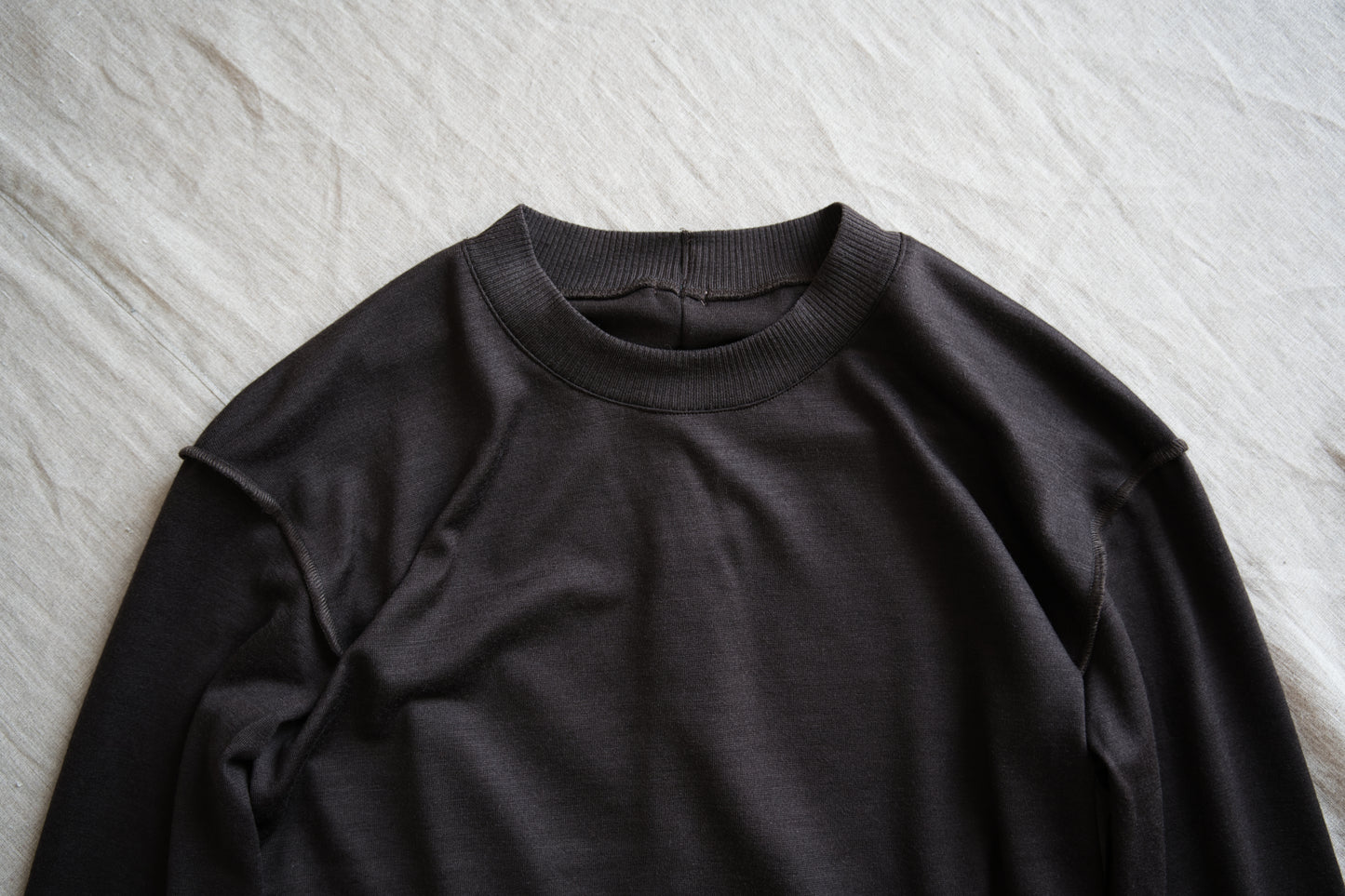 Superior Wool Out-seam TOP/Dark Chocolate