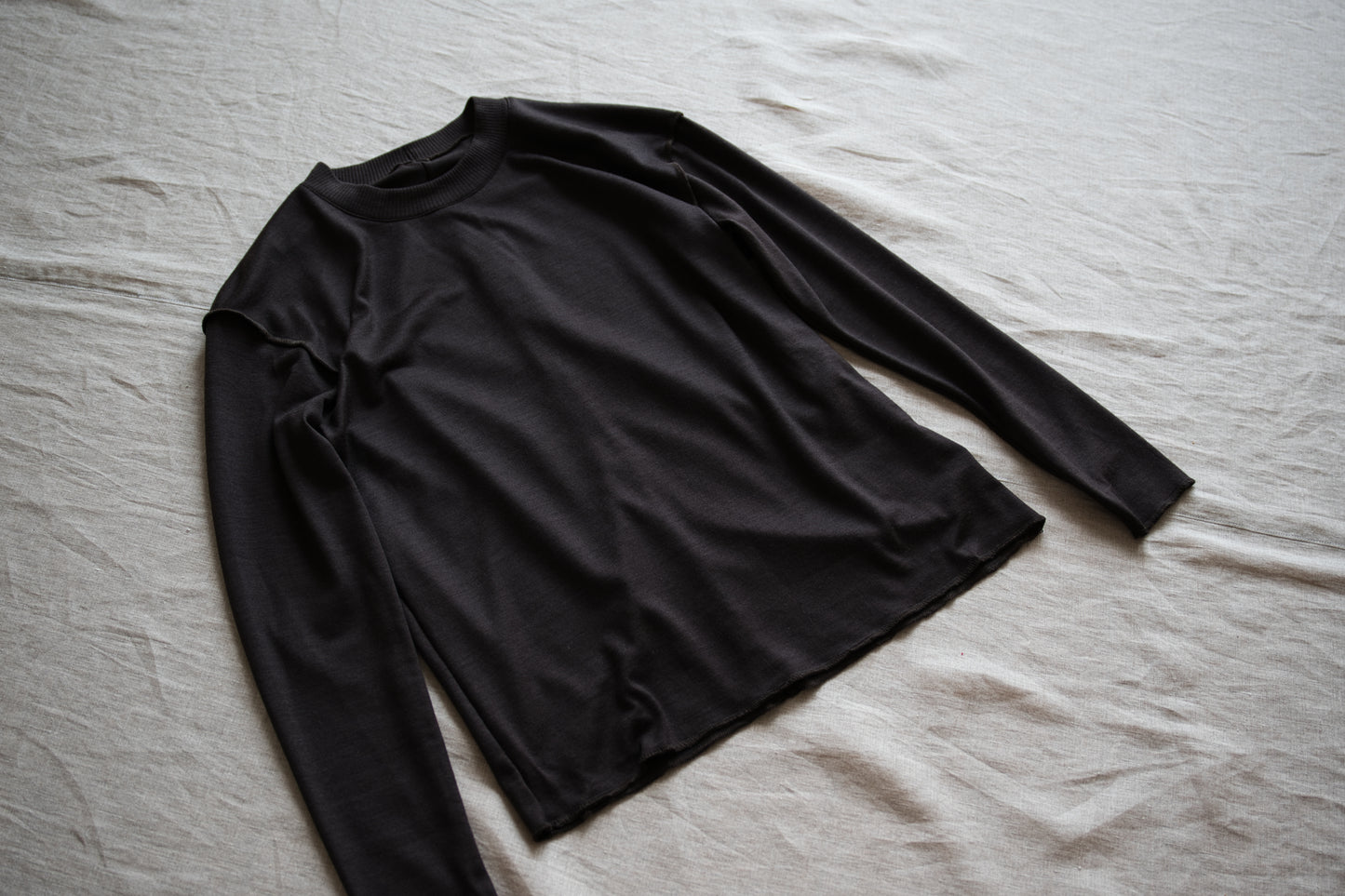 Superior Wool Out-seam TOP/Dark Chocolate