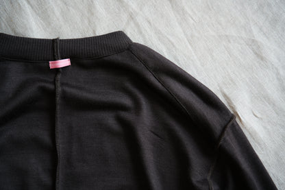 Superior Wool Out-seam TOP/Dark Chocolate