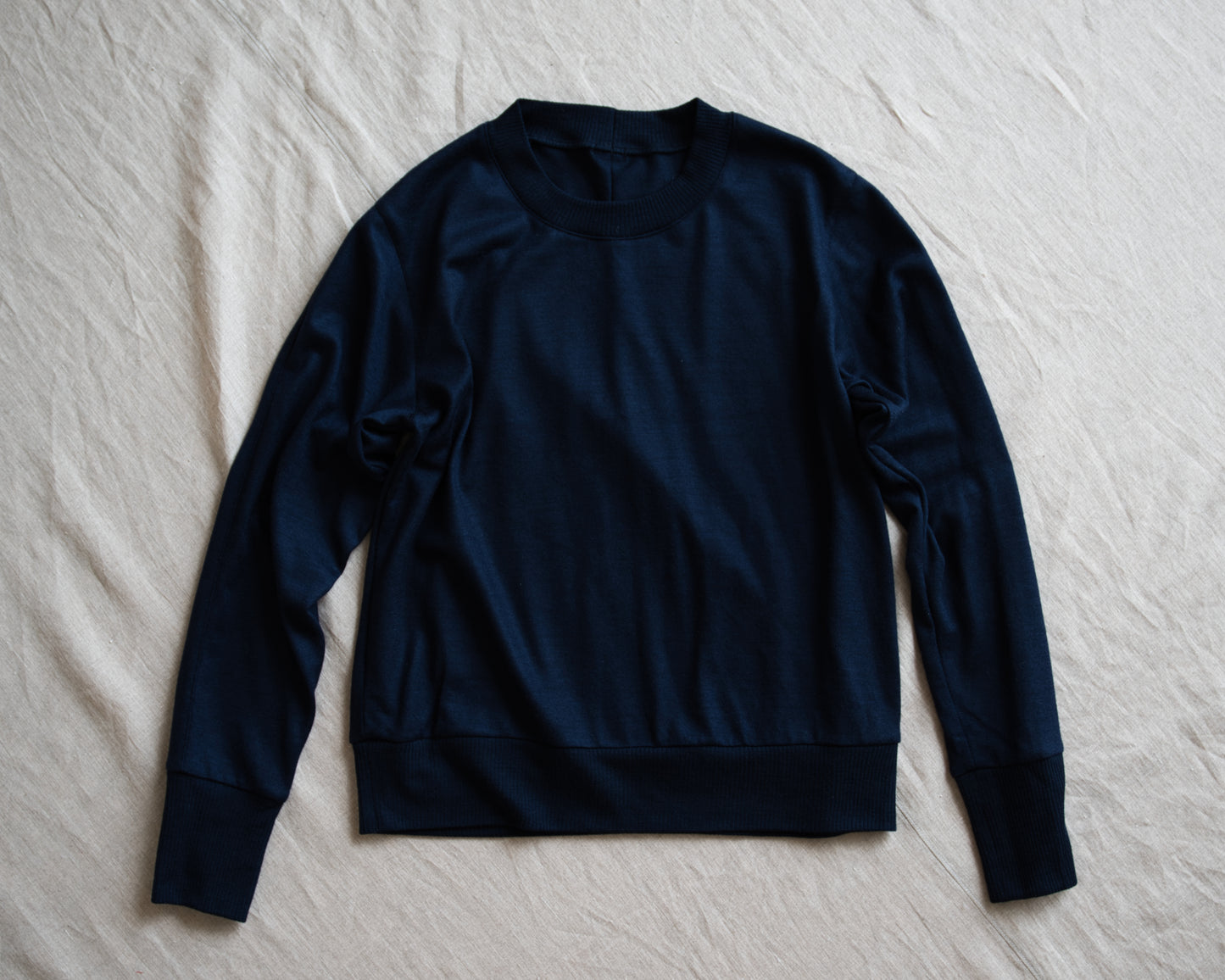 Superior Wool Crew-Neck/Midnight Navy