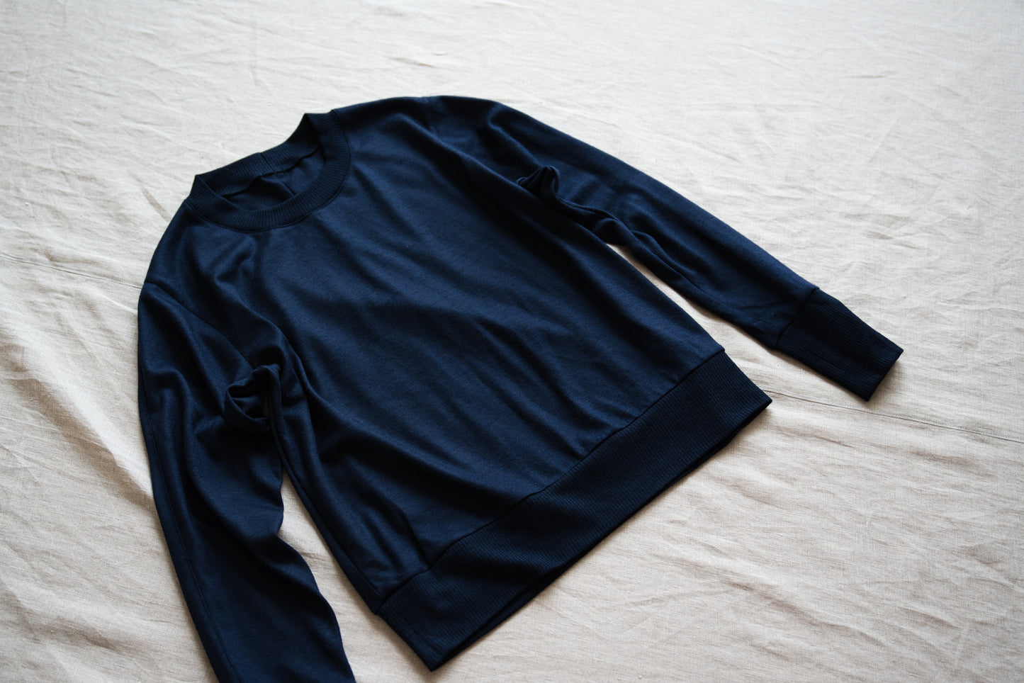 Superior Wool Crew-Neck/Midnight Navy