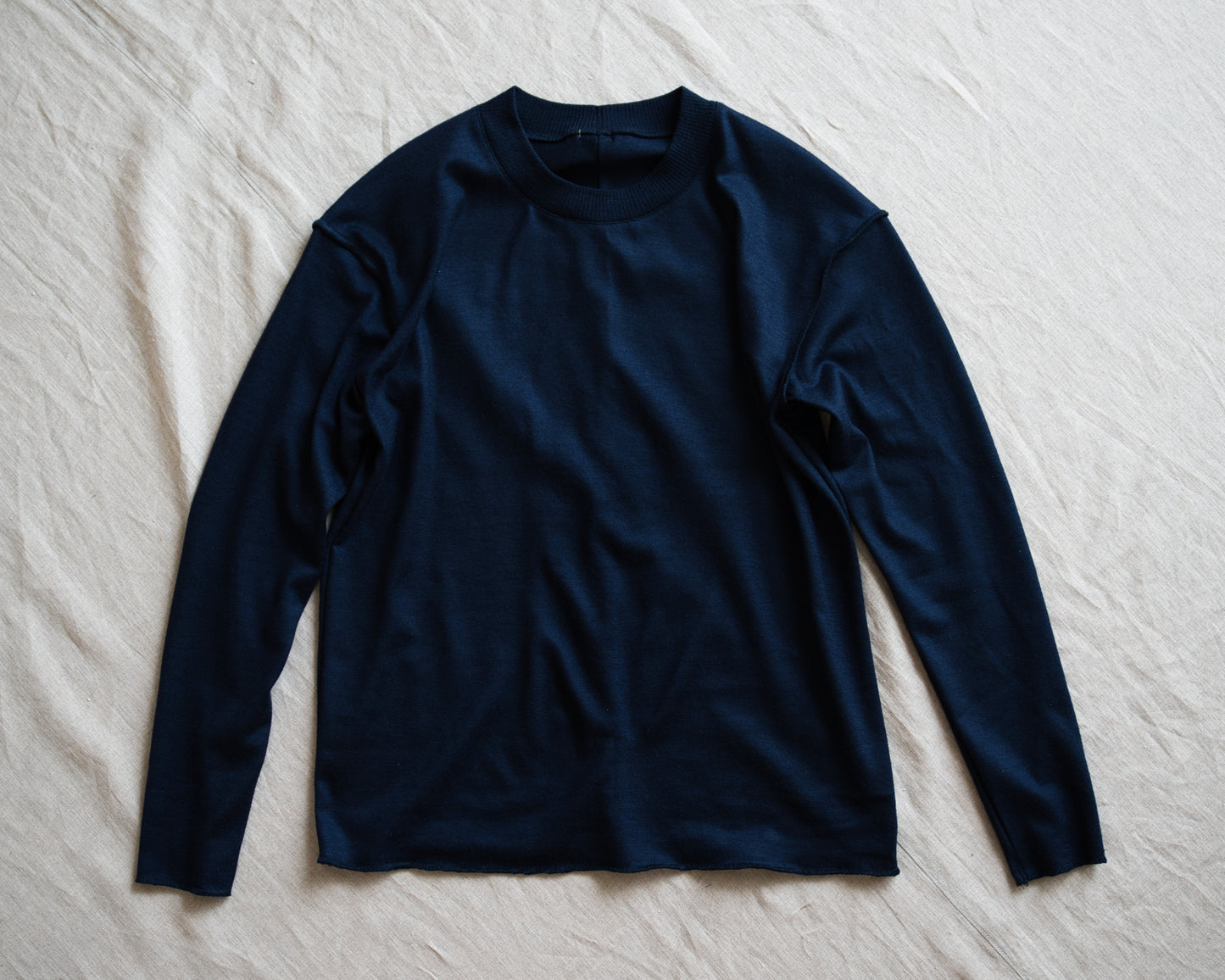Superior Wool Out-seam TOP/Midnight Navy