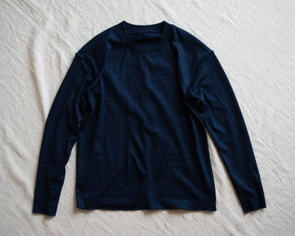 Superior Wool Out-seam TOP/Midnight Navy