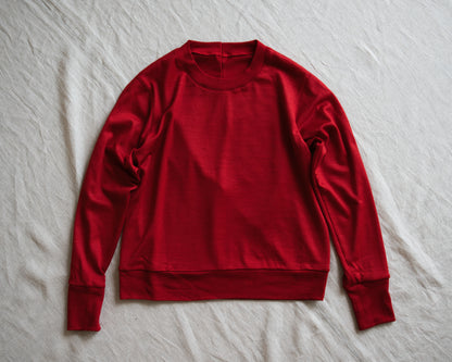 Superior Wool Crew-Neck/Fresh Red