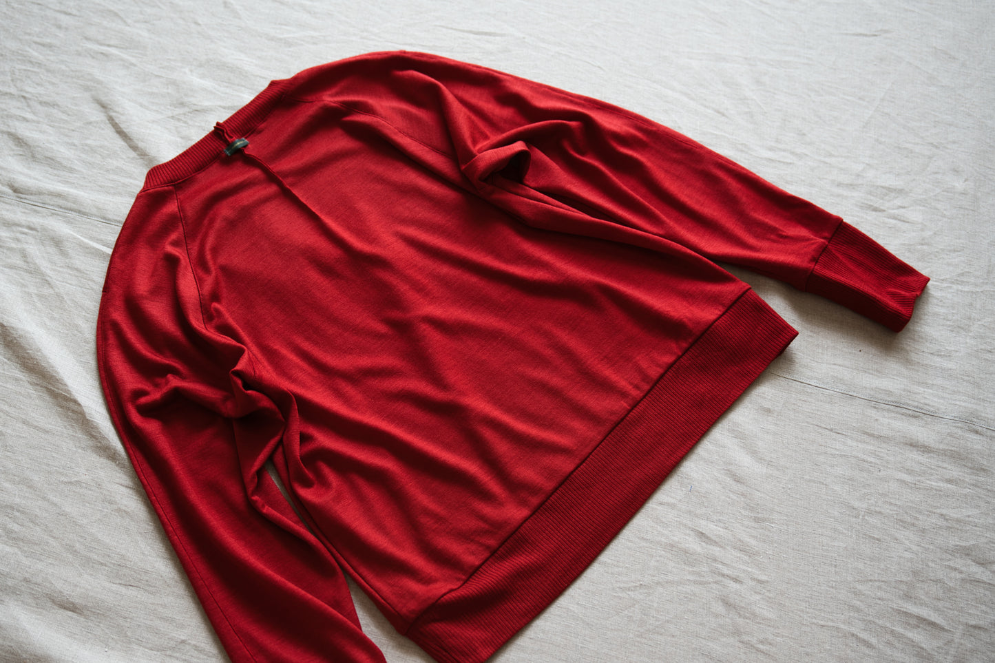 Superior Wool Crew-Neck/Fresh Red