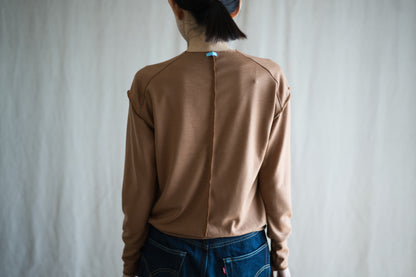 Milled Wool Out-seam TOP/Beige