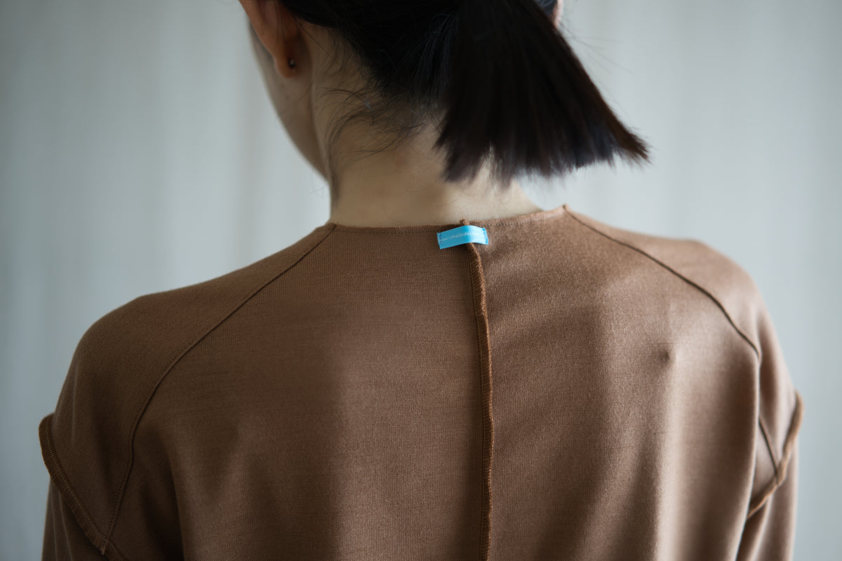 Milled Wool Out-seam TOP/Beige
