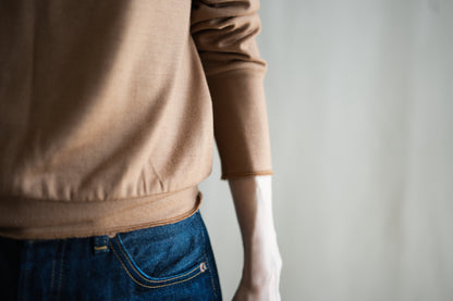 Milled Wool Out-seam TOP/Beige