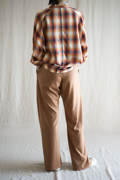 Milled Wool Pants/Beige